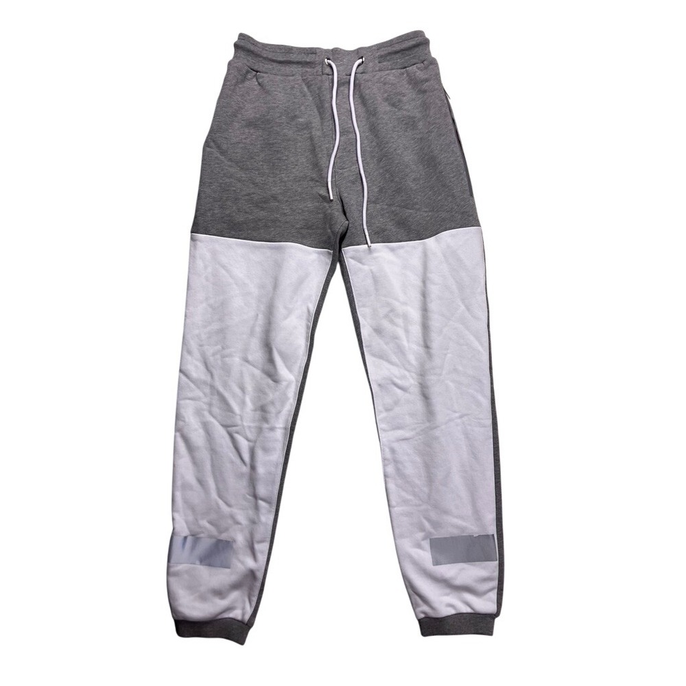 Iceberg Sweatpants Mens XS Gray White Colorblock Reflective Joggers